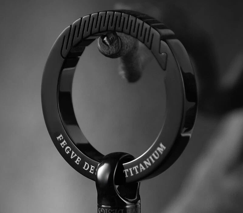 Hot EDC Titanium Alloy Keychain Carabiner Ring pendant Belt Waist Hanging Buckle 07FC0E-D4 - KOEEK