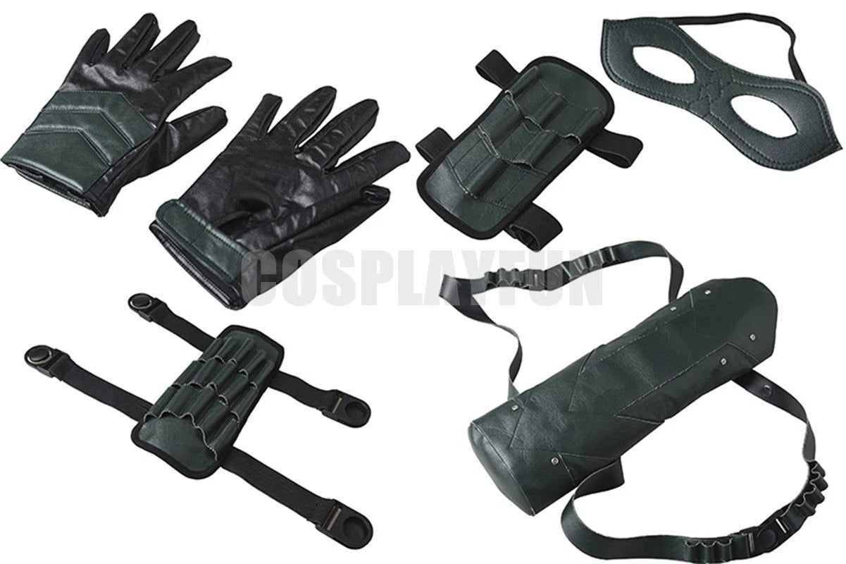 Anime The Green Arrow Season 5 Oliver Queen Cosplay Costume Full Set 07FC0E-D4 - KOEEK