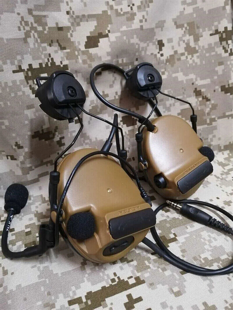 US PELTOR Comtac III C3 Tactical Headset Helmet Ver. Noise Reduction Headphone 07FC0E-D4 - KOEEK