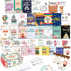 new feela Birthday Cards Bulk, 40 Pack 40 Designs Happy 4 x 6 inch, 40 pack FEELA - KOEEK