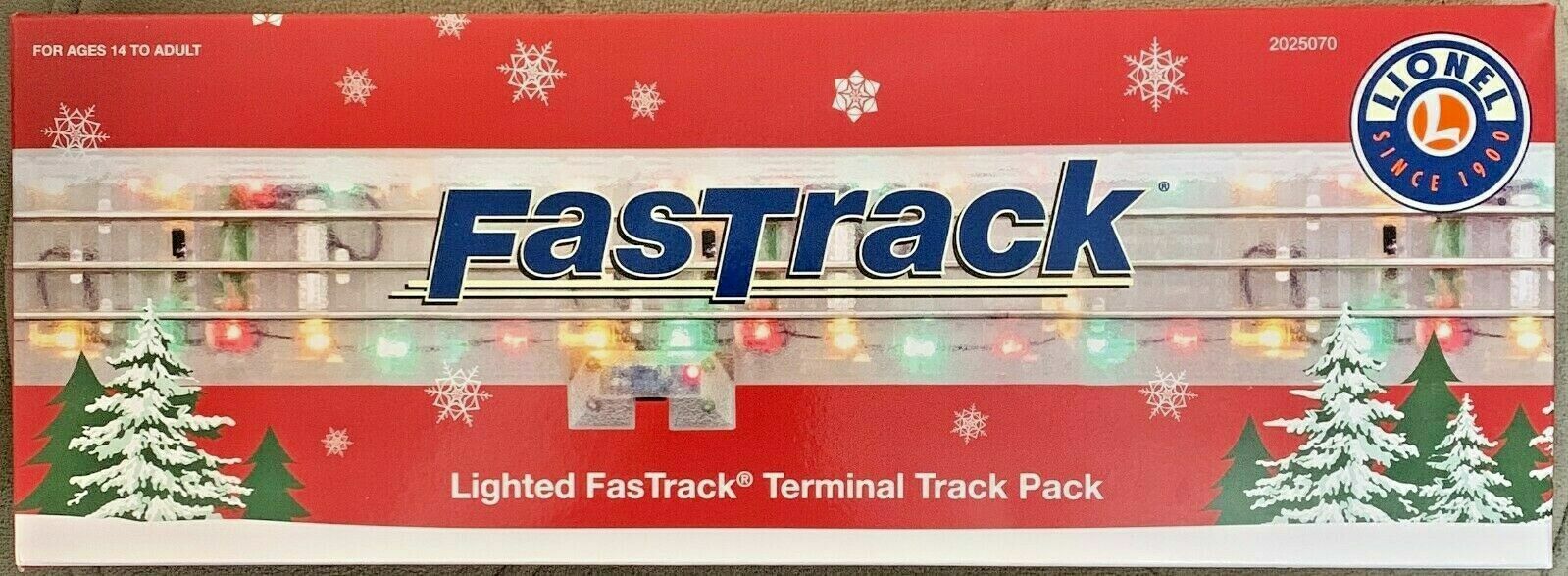 Lionel Christmas LIGHTED FASTRACK Terminal Track Pack #2025070 O Gauge LIONEL - KOEEK