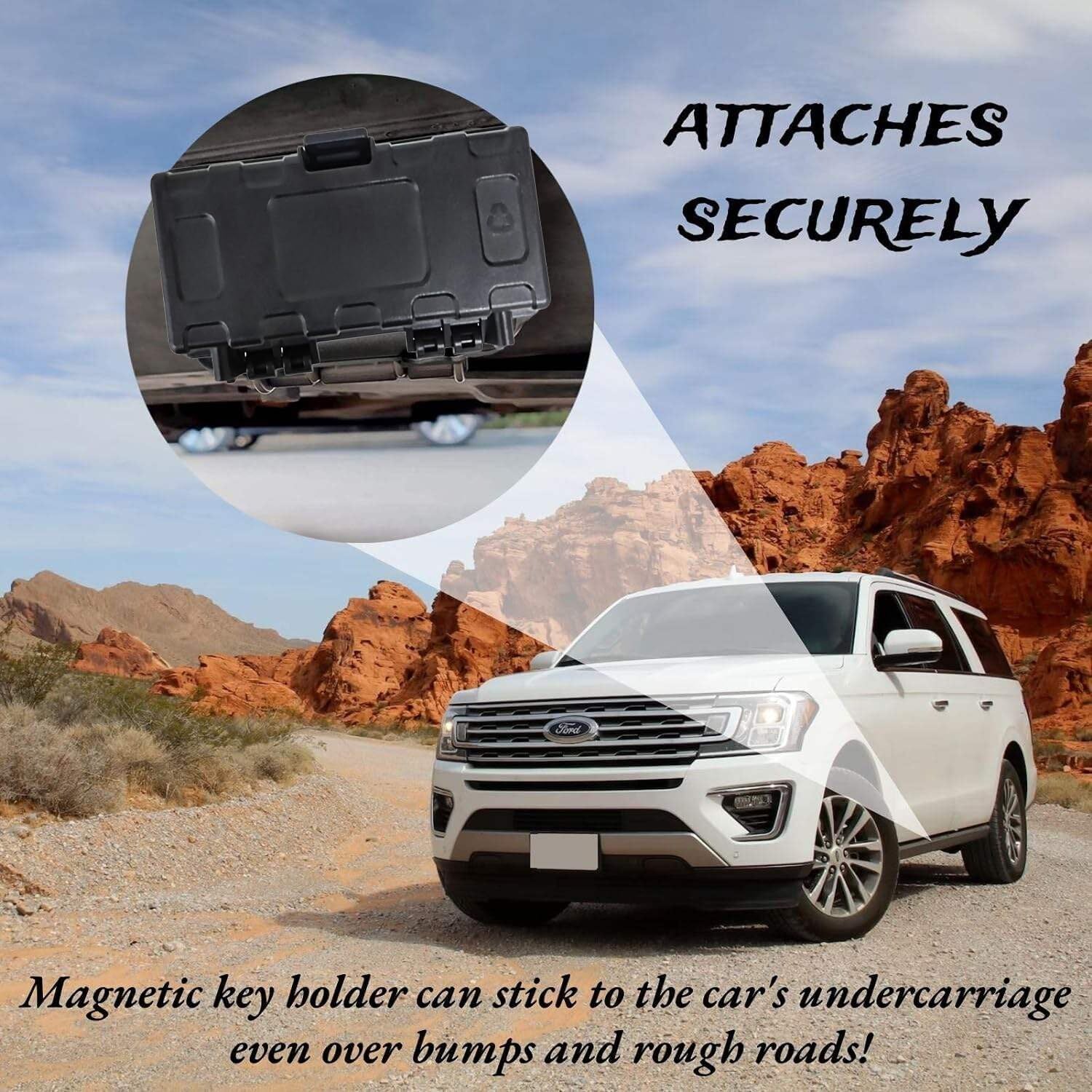 new Magnetic Key Holder Under Car, Waterproof Hide A Car Holder... 07FC0E-D4 - KOEEK