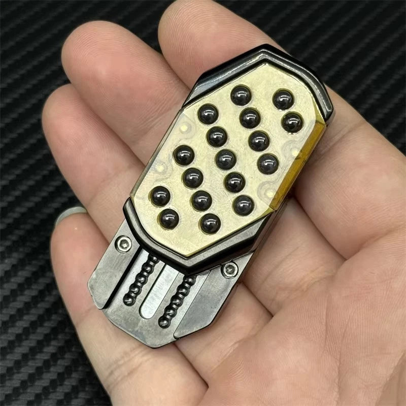 EDC Fun Bubble Press Fidget Slider Mechanical Stainless Steel Push Haptic Slider 07FC0E-D4 - KOEEK