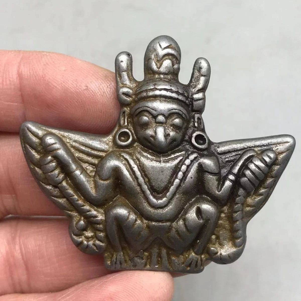 Tibetan Garuda Vintage Collectible Pendant Amulet Bird Necklace 07FC0E-D4 - KOEEK
