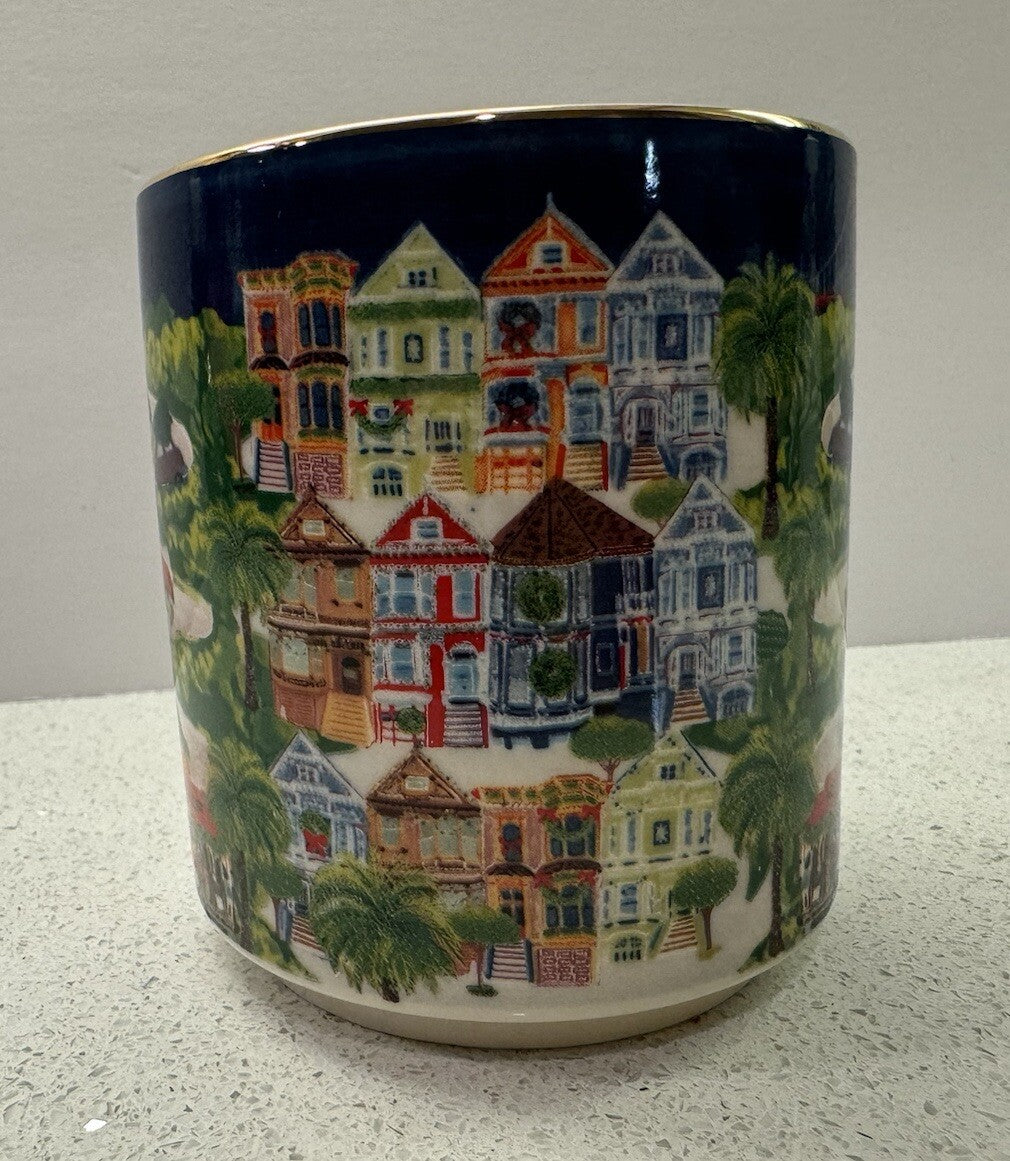 Anthropologie Holiday Mug Christmas Time In The City Peace, Joy & San Francisco ANTHROPOLOGIE - KOEEK