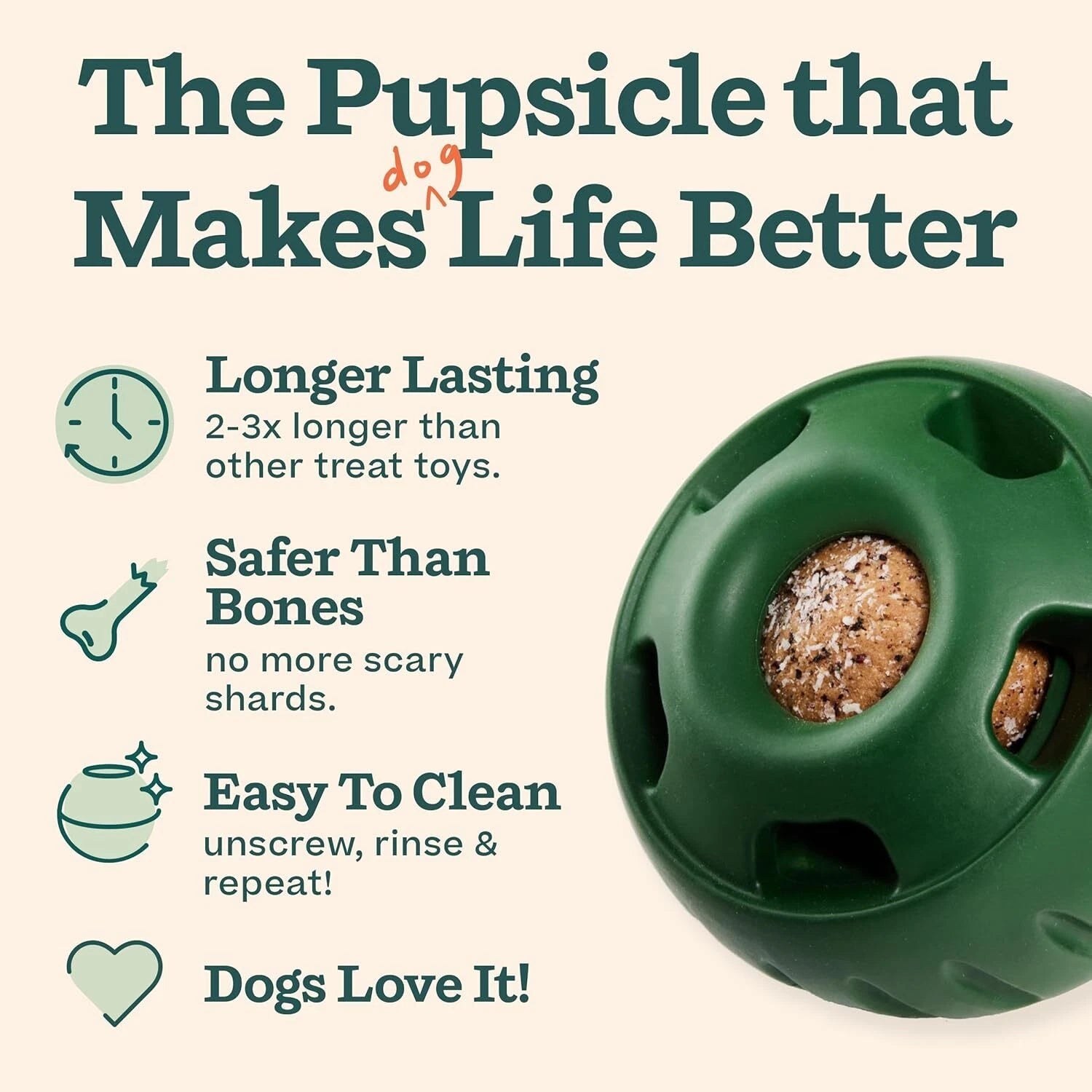 Interactive Dog Toys to Eliminate Boredom - Silicone Dog Treat Molds 07FC0E-D4 - KOEEK