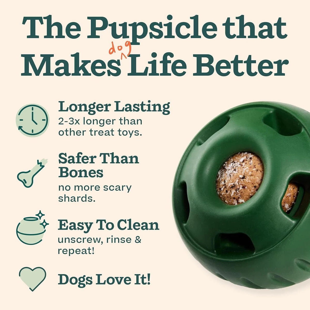 Interactive Dog Toys to Eliminate Boredom - Silicone Dog Treat Molds 07FC0E-D4 - KOEEK