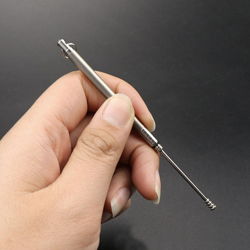 Titanium Alloy Keychain Ear Wax Removal Earpick Outdoor Camping Case EDC Gift 07FC0E-D4 - KOEEK