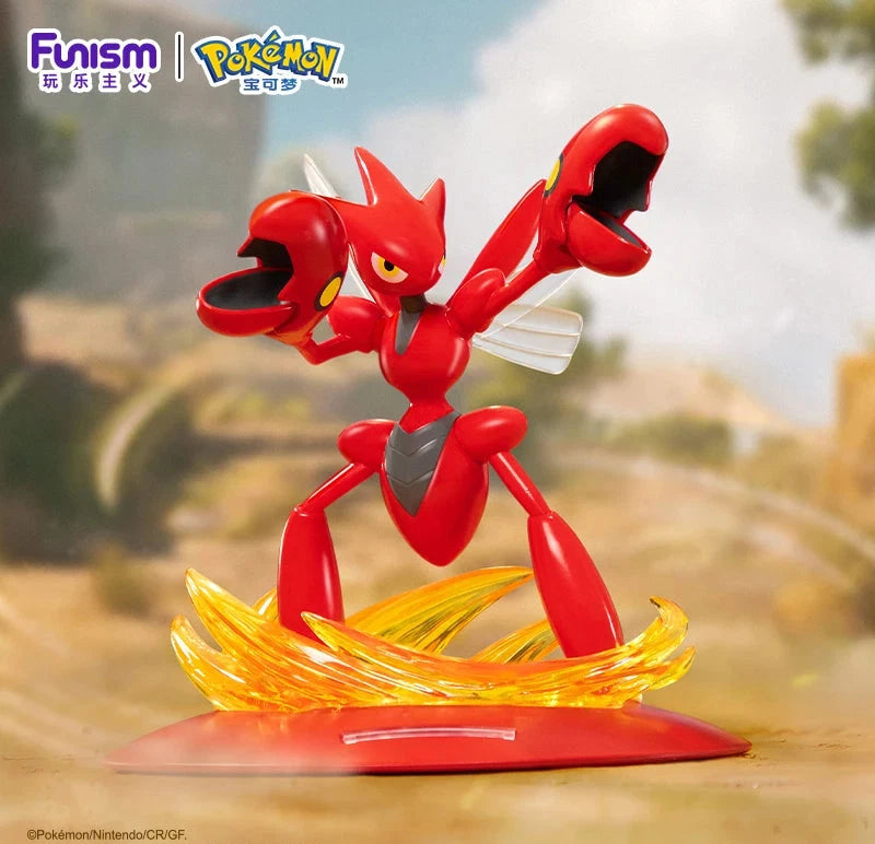 Official Pokémon Funism Scyther & Scizor Action Figurine Anime Model Toy Gift 07FC0E-D4 - KOEEK