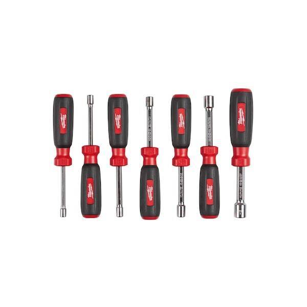 new Milwaukee Tool 48-22-2417 7 Pc Hollow Shaft Metric Nut Driver Set Milwaukee - KOEEK