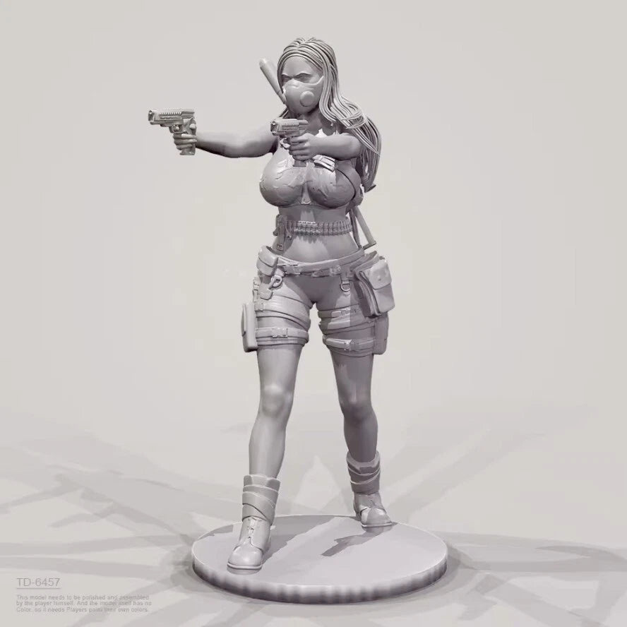 50mm resin figure model 3D printing of modern female soldiers unassembled 07FC0E-D4 - KOEEK