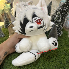 Anime Zenless Zone Zero Von Lycaon Sitting Position 20cm Plush Doll Stuffed Toy 07FC0E-D4 - KOEEK