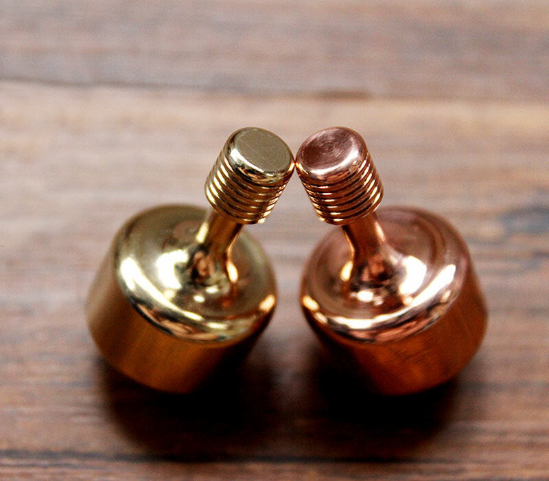 Handmade Solid Brass Precision EDC Toy Spinning Top Professional Ceramic Bead 07FC0E-D4 - KOEEK