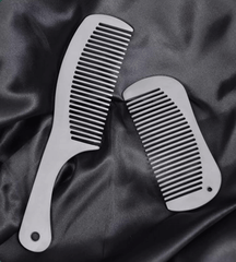 EDC Titanium keychain Antistatic Comb Unique Fashion Comb Health Hair Hole Comb 07FC0E-D4 - KOEEK
