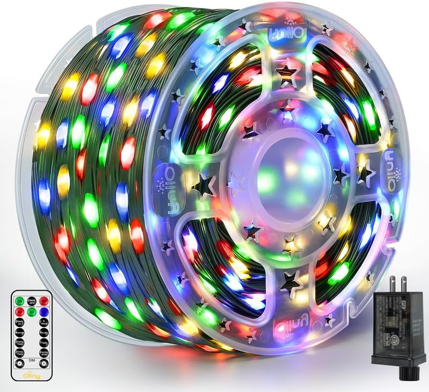 Christmas Lights 1000 LED 330 FT, IP67 Waterproof Plug in Christmas Tree Lights 07FC0E-D4 - KOEEK