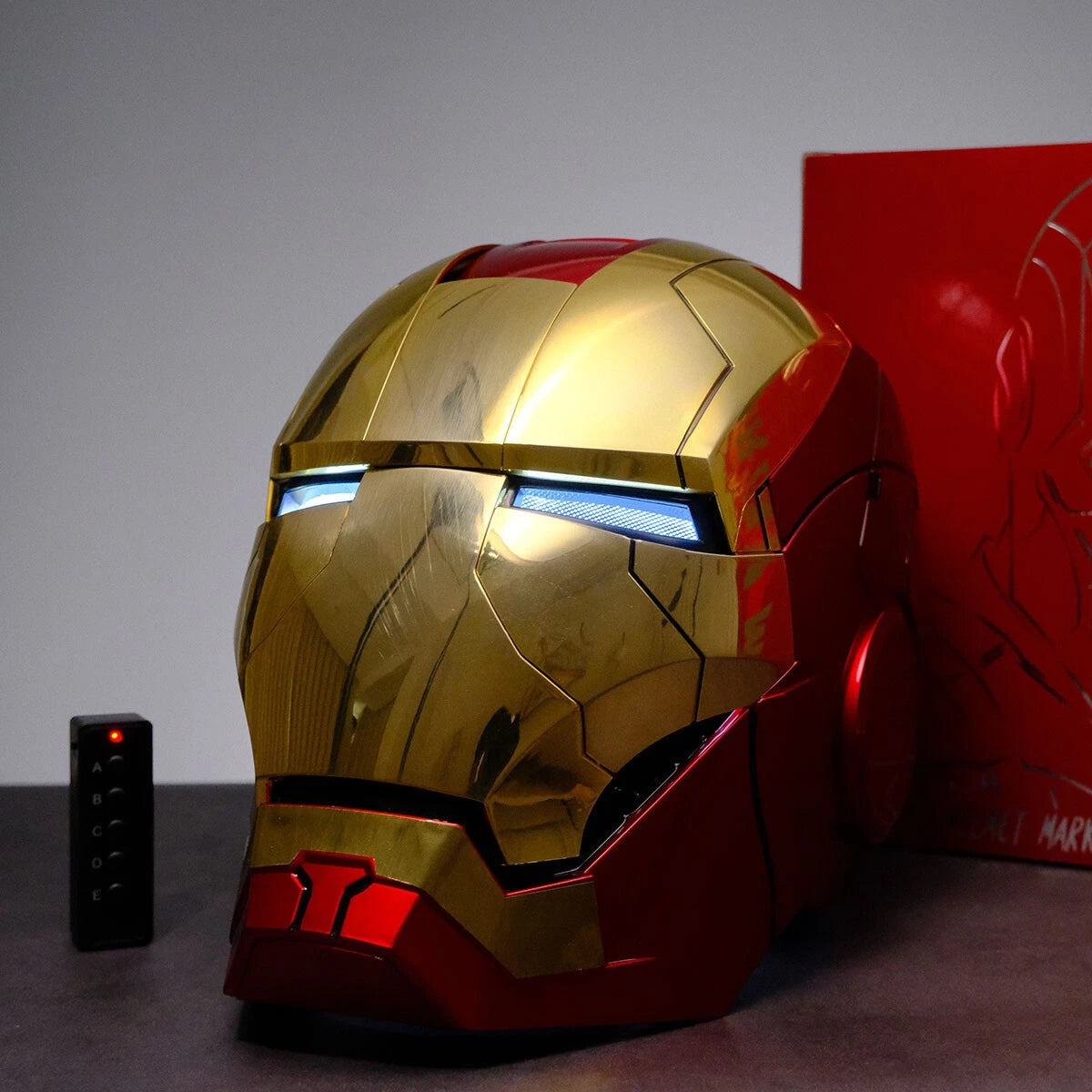 Stock AUTOKING Gold Iron Man MK5 1:1 Wearable Helmet Deformed Voice-control Mask AUTOKING - KOEEK