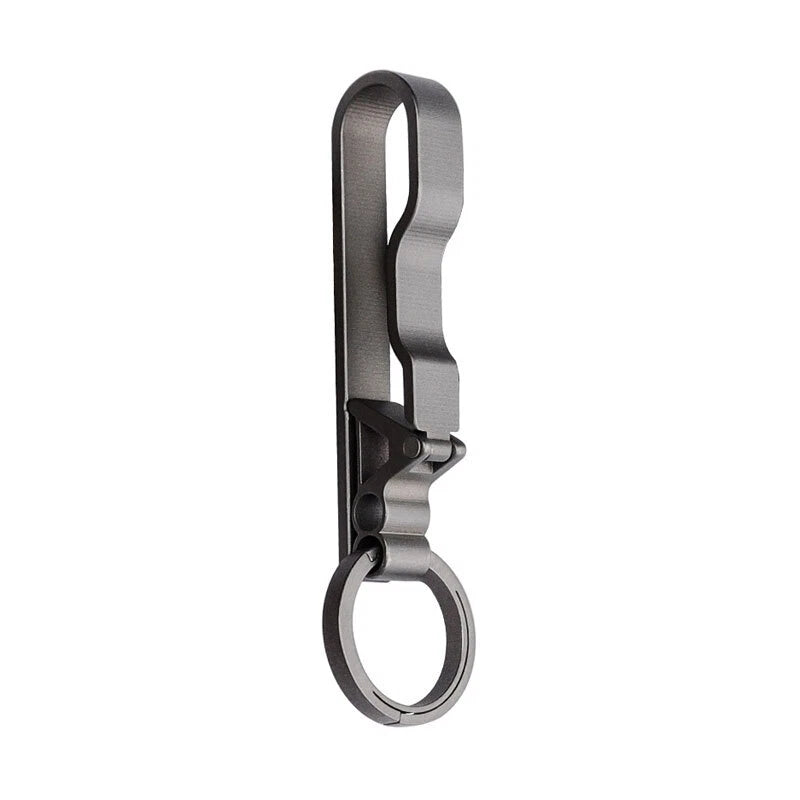 EDCTC4 Titanium Alloy Keychain Buckle Belt Waist Hanging Tool with 22mm Key Ring EDC - KOEEK