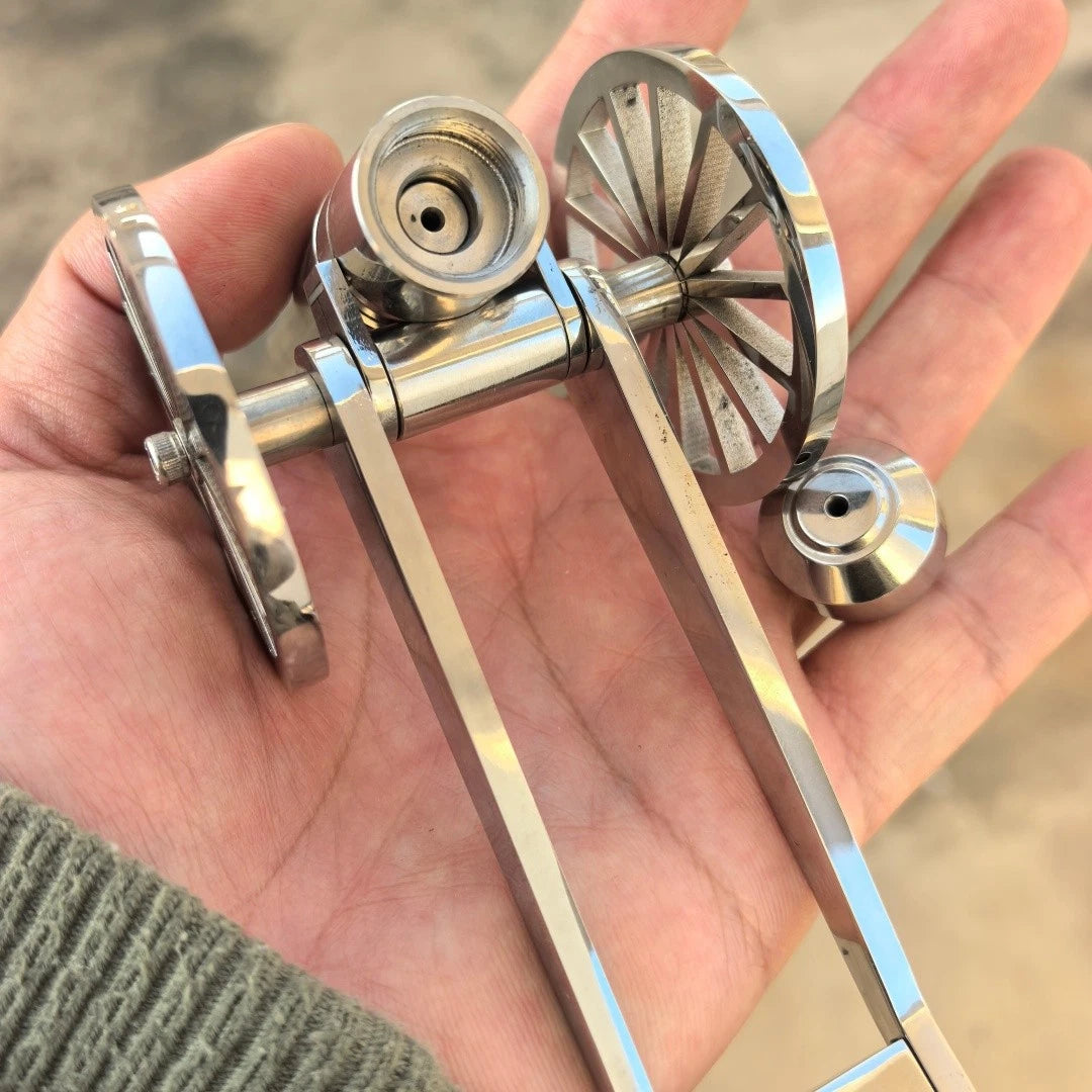 Stainless steel Handicrafts Retro European artillery Model EDC Toy 07FC0E-D4 - KOEEK