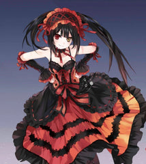 DATE A LIVE Tokisaki Kurumi Dresses Costume Cosplay Halloween Set Women Dress 07FC0E-D4 - KOEEK