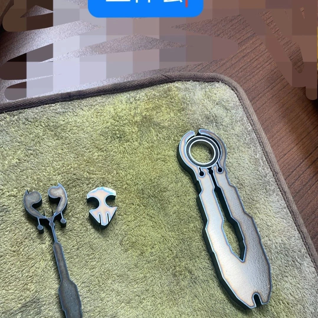 TC4/TC21 Titanium Alloy Multi Tool EDC Pocket Pry Bar with Wrench Socket CNC 07FC0E-D4 - KOEEK