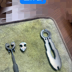TC4/TC21 Titanium Alloy Multi Tool EDC Pocket Pry Bar with Wrench Socket CNC 07FC0E-D4 - KOEEK