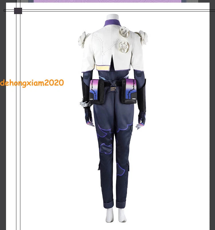 VALORANT Vyse Cosplay Costume Outfit Halloween Game Full Set Women's Clothing 07FC0E-D4 - KOEEK