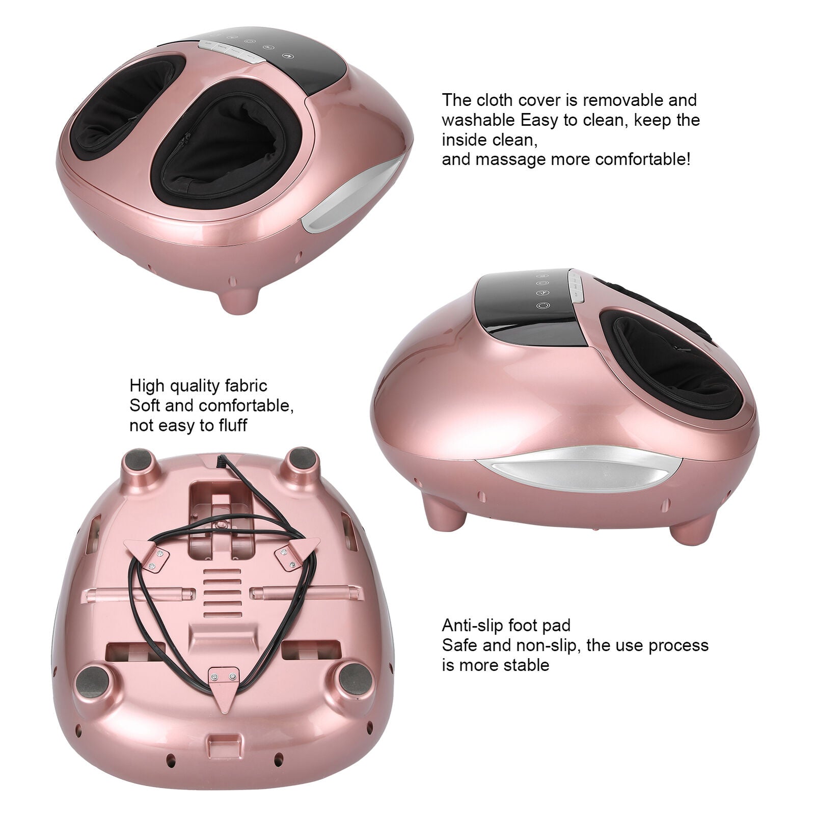 new Electric Massage Machine Air Pressure Massager Pink(US Plug )(US Plug ) HGF koeek - KOEEK