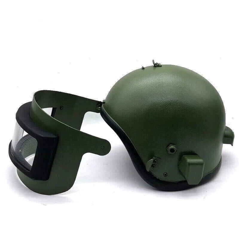 Russian Army K6-3 Steel Helmet Olive Vizor Special Units Full Face Mask Tactics 07FC0E-D4 - KOEEK