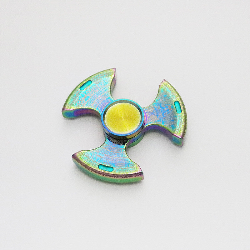 Pure Steel Fidget Hand Spinner Finger Gyro Toys EDC Focus Stress Reliever gift 07FC0E-D4 - KOEEK
