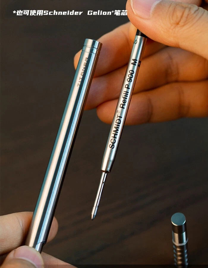 EDC Titanium Alloy Rotate Creative Ball Pen Office Signature Pen Outdoor Pocket 07FC0E-D4 - KOEEK