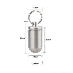 Mini Titanium Waterproof Box Sealed Storage Tank Outdoor Pill Container EDC 07FC0E-D4 - KOEEK