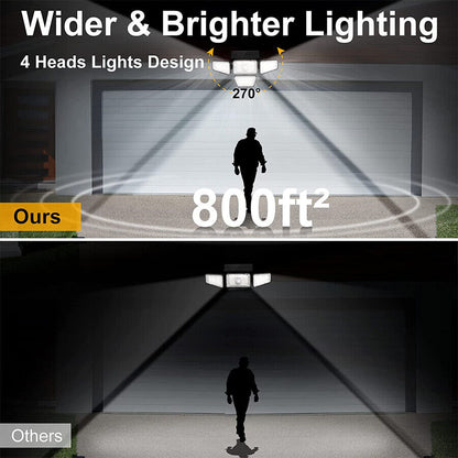 new 270 LED Luz Lamparas Luces Solares Exterior Para Patio Con Sensor De Movimiento