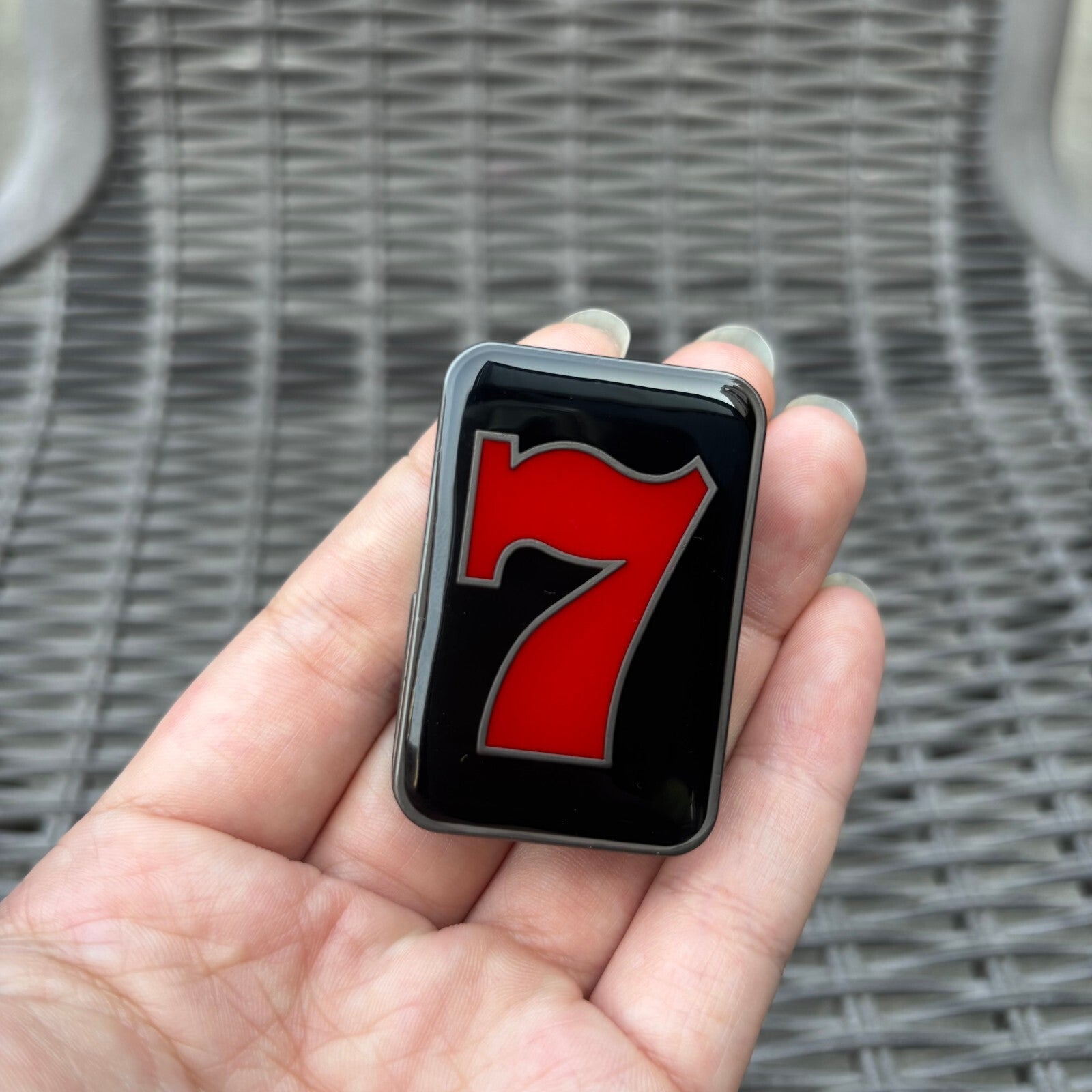 EDC Fidget Slider Lucky Seven Push Card Magnetic Slider ADHD Anti Stress Toys 07FC0E-D4 - KOEEK