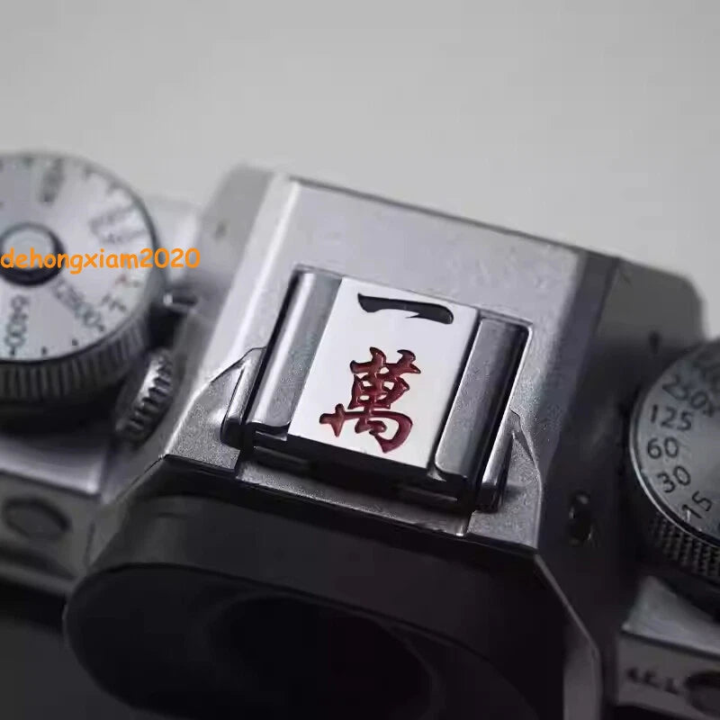 Mahjong Theme Hot Shoe Cover Metal Release Camera Button For Fujifilm XT5 XT30 07FC0E-D4 - KOEEK