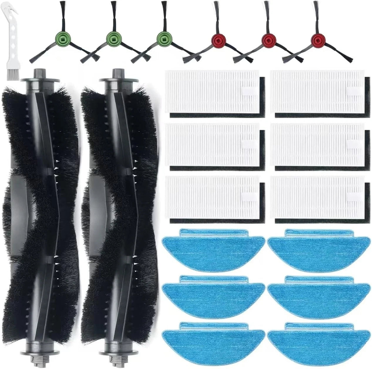 21-piece replacement accessory set, including 2 main brushes 07FC0E-D4 - KOEEK