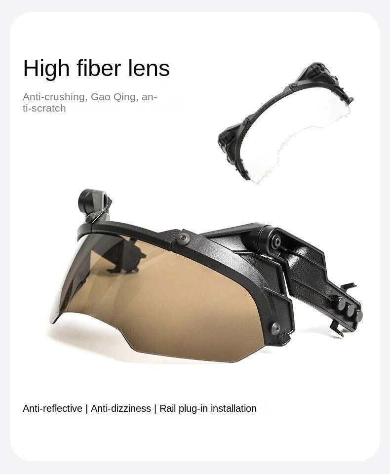 Tactical FAST Mask Goggles Helmet Windproof Face Mask Equipment Full Face Mask 07FC0E-D4 - KOEEK