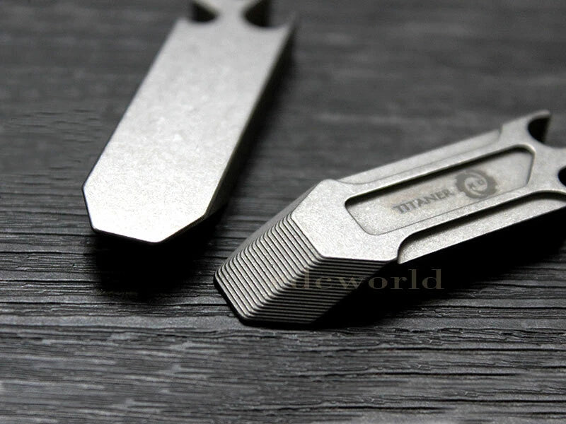 TITANER Titanium TC4 Pry Bar Crowbar Tool Key Chain Pendant EDC Bottle Opener 07FC0E-D4 - KOEEK