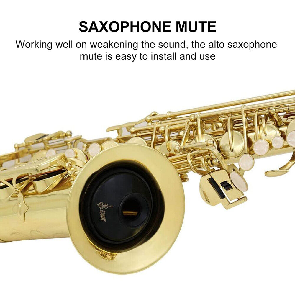 new  Saxophone Mute Alto Stand Noise Remove Accessory for Sound Reducer koeek - KOEEK