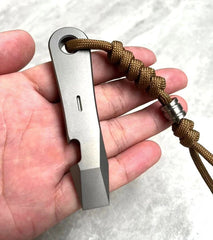 Titanium Alloy Outdoor Multi Tools Pry Bar Crowbar Opener Cutter Outdoor EDC 07FC0E-D4 - KOEEK