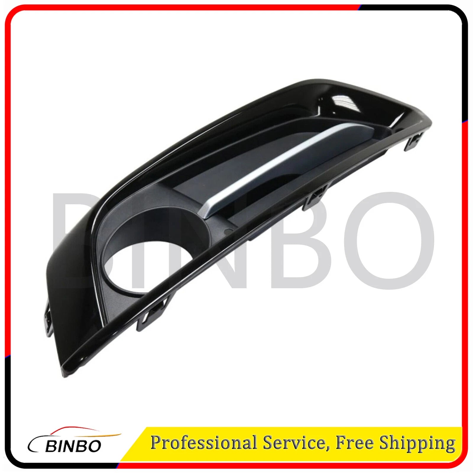Set of 2 Fog Light Trims Driving Lamp Front Driver & Passenger Side for BMW Pair 07FC0E-D4 - KOEEK