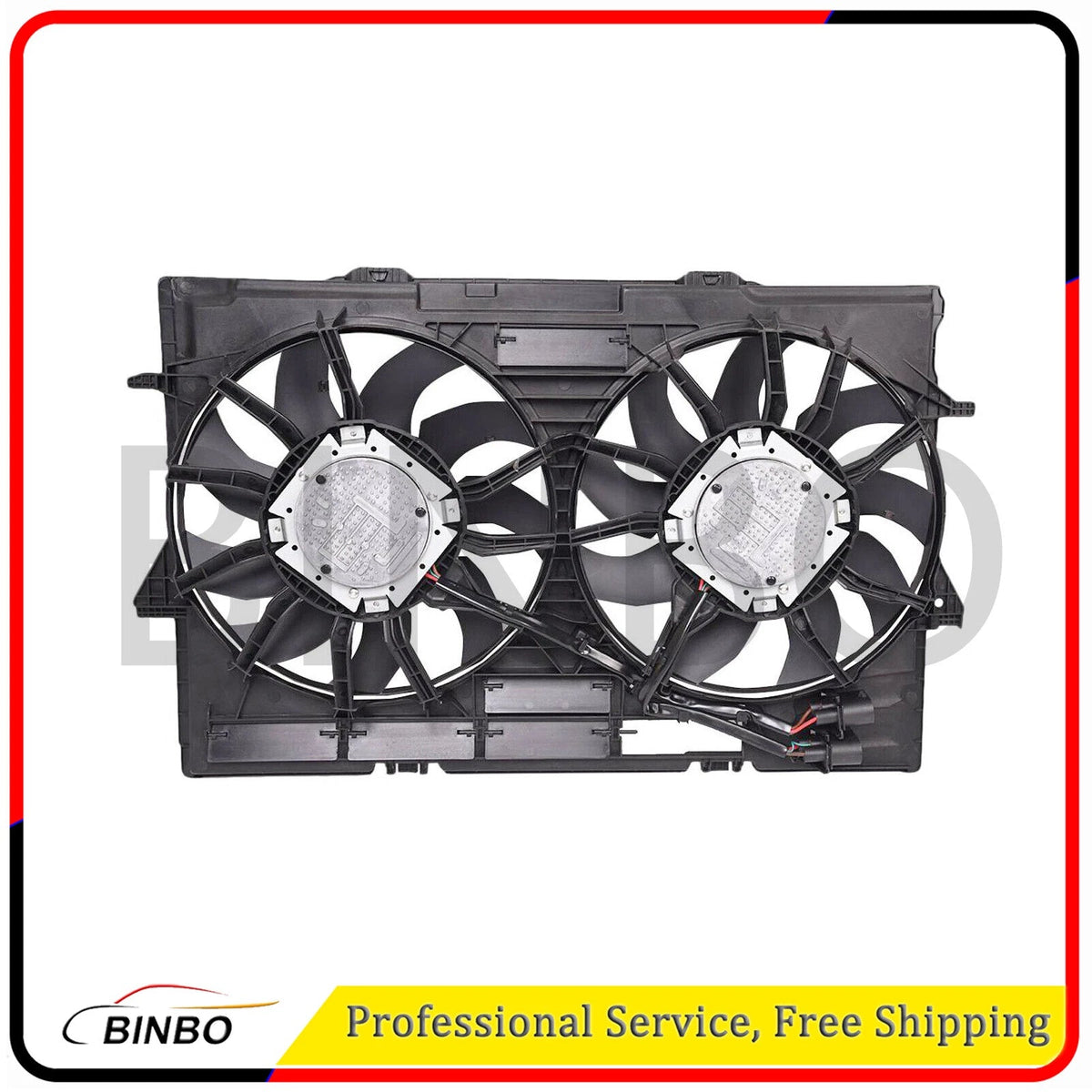 Radiator Cooling Fans 4H0959455AE 4H0121207B Fit For Audi RS5 13 14 15 4.2L 07FC0E-D4 - KOEEK