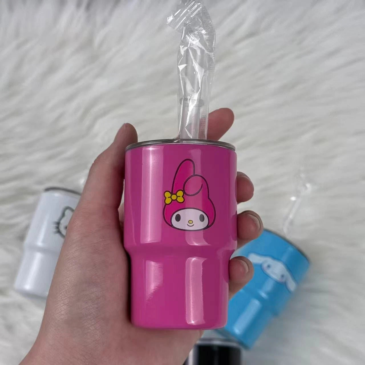 Bioworld Hello Kitty & Friends Character Faces 4-Pack 3 Oz Mini Tumbler Set BIOWORLD - KOEEK
