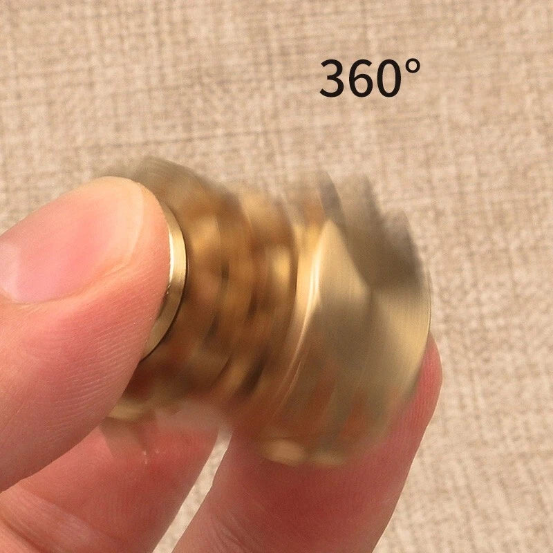 Fidget Spinner Four Gear Cube Brass Gyro Mechanical Fidget Slider EDC Toys Gift 07FC0E-D4 - KOEEK