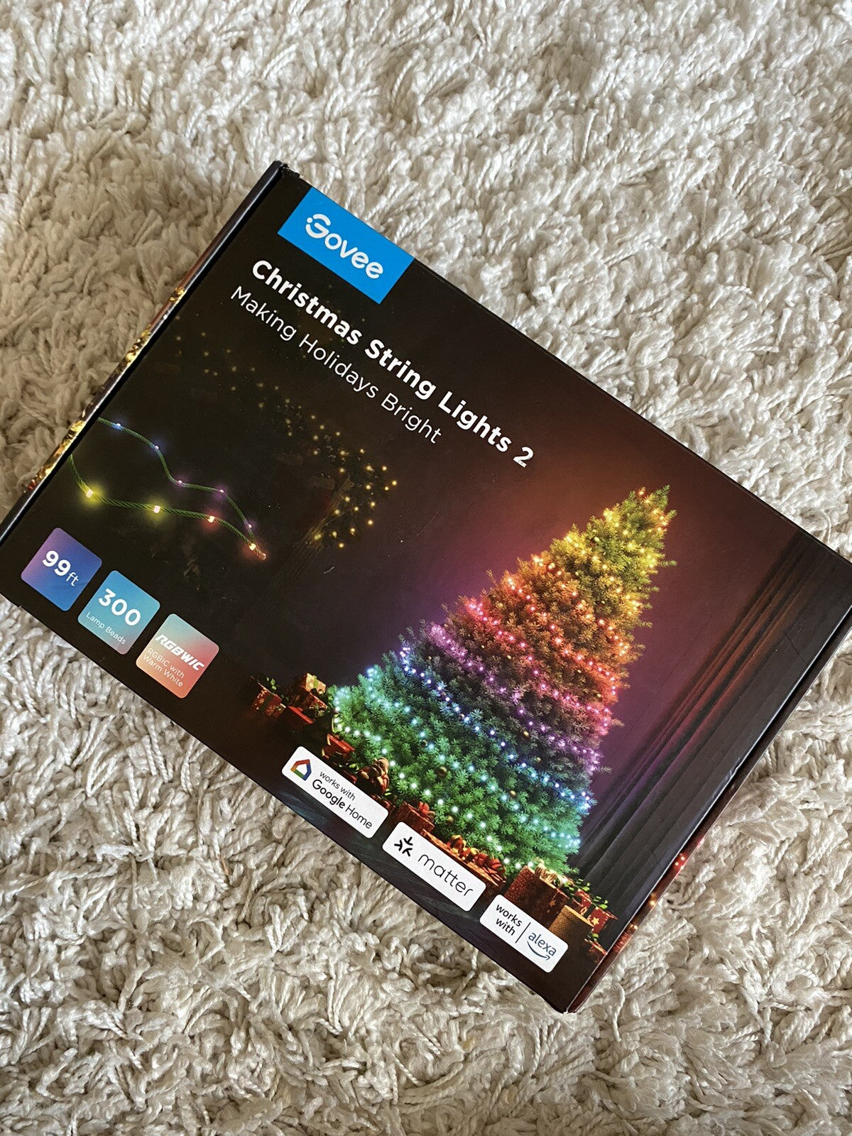 Christmas Lights 2, RGBWIC 99FT 300LEDs Christmas Tree Lights with Shape GOVEE GOVEE - KOEEK