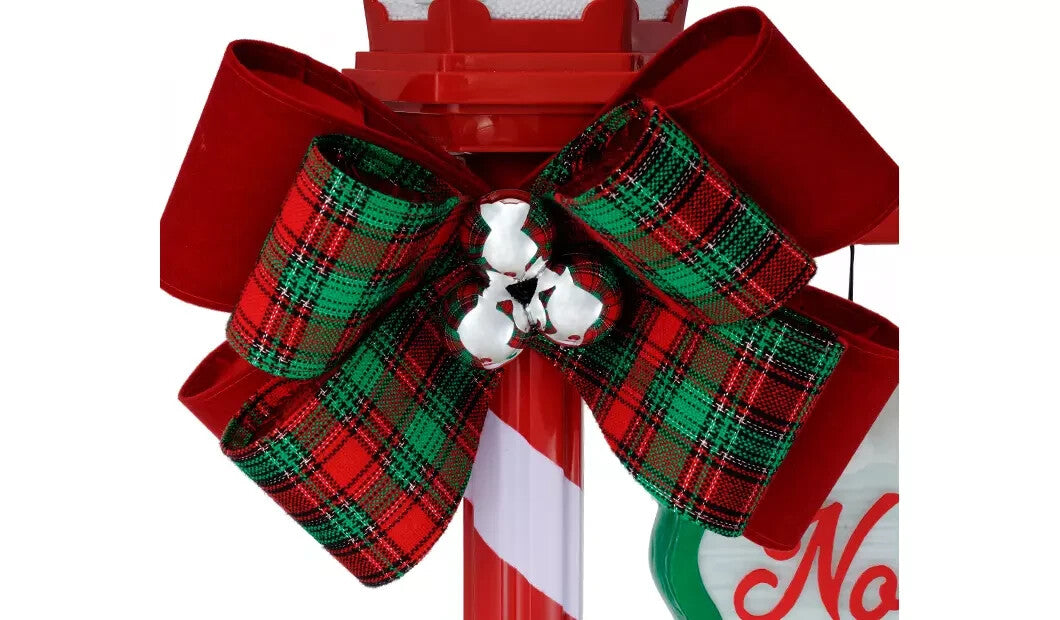 Winter Wonder Lane Snowfall 56" Lamppost Lighted Musical Holiday Christmas 07FC0E-D4 - KOEEK