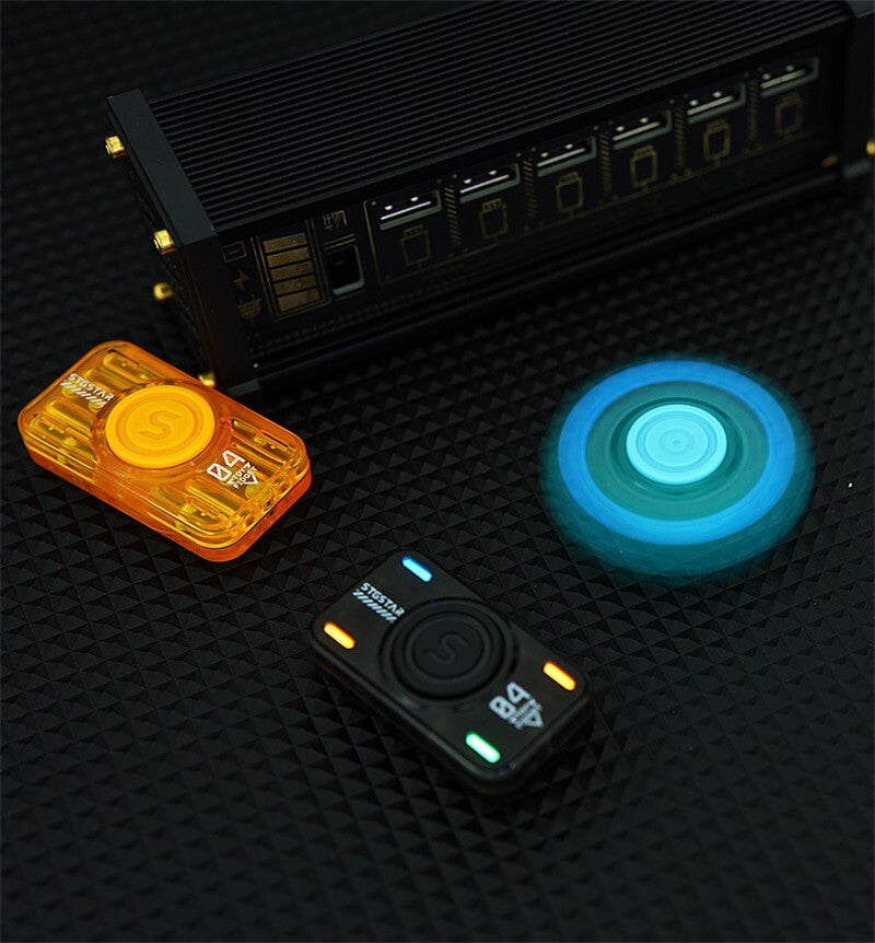 2 in 1 Multifunctional Fidget Toy Plastic Push Fidget Slider EDC Fidget Spinner 07FC0E-D4 - KOEEK