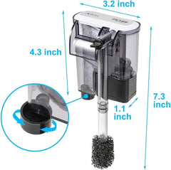 new Aquarium Hang On Filter Small Fish Tank Hanging DTXP-03B (3 to 10 gallons) 07FC0E-D4 - KOEEK