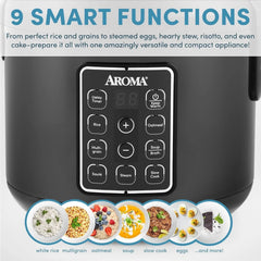 12-Cup (Cooked) Digital Rice and Grain Multi-Cooker Black 07FC0E-D4 - KOEEK