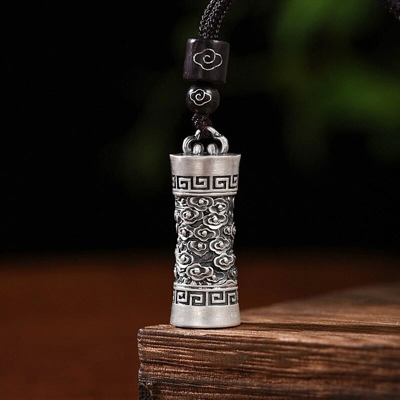 Buddhist Prayer Box Pendant Necklace Ghau Box Pendan Tibetan Gawu Box Necklace 07FC0E-D4 - KOEEK