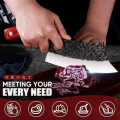 Professional Butcher's Knife Set for Meat Processing, 3 Pieces